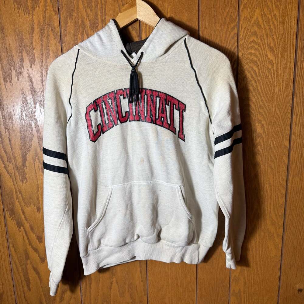 Vintage 80s Bassett-Walker Cincinnati Hoodie Size Medium